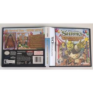 Nintendo DS DSi Game Activision Shreks Carnival Craze Party Games Used CIB Works